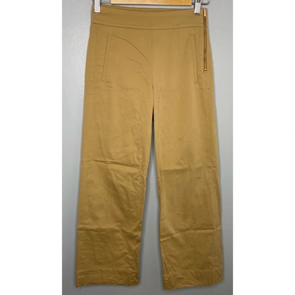 KIT AND ACE Tan Sienna Buoy-O-Boy Wide Leg Trousers